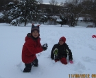 今年第一雪，并遥祝母亲生日快乐！