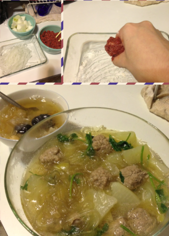萝卜粉丝丸子汤