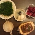 菠萝饭+酒香草头+杏鲍菇虫草汤